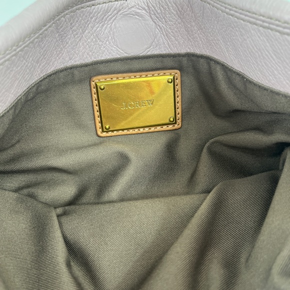 J Crew Leather Crossbody / Clutch with Pink & Green Color block and Fold Over - Picture 6 of 11